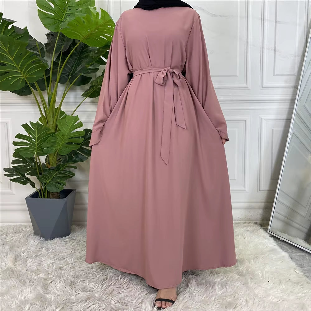 Modest Abaya Ramadan Musulman De Mode Maxi Robe Turkey Kaftan Islamic Clothing Muslim for Women Hijab Dress Caftan Vestidos