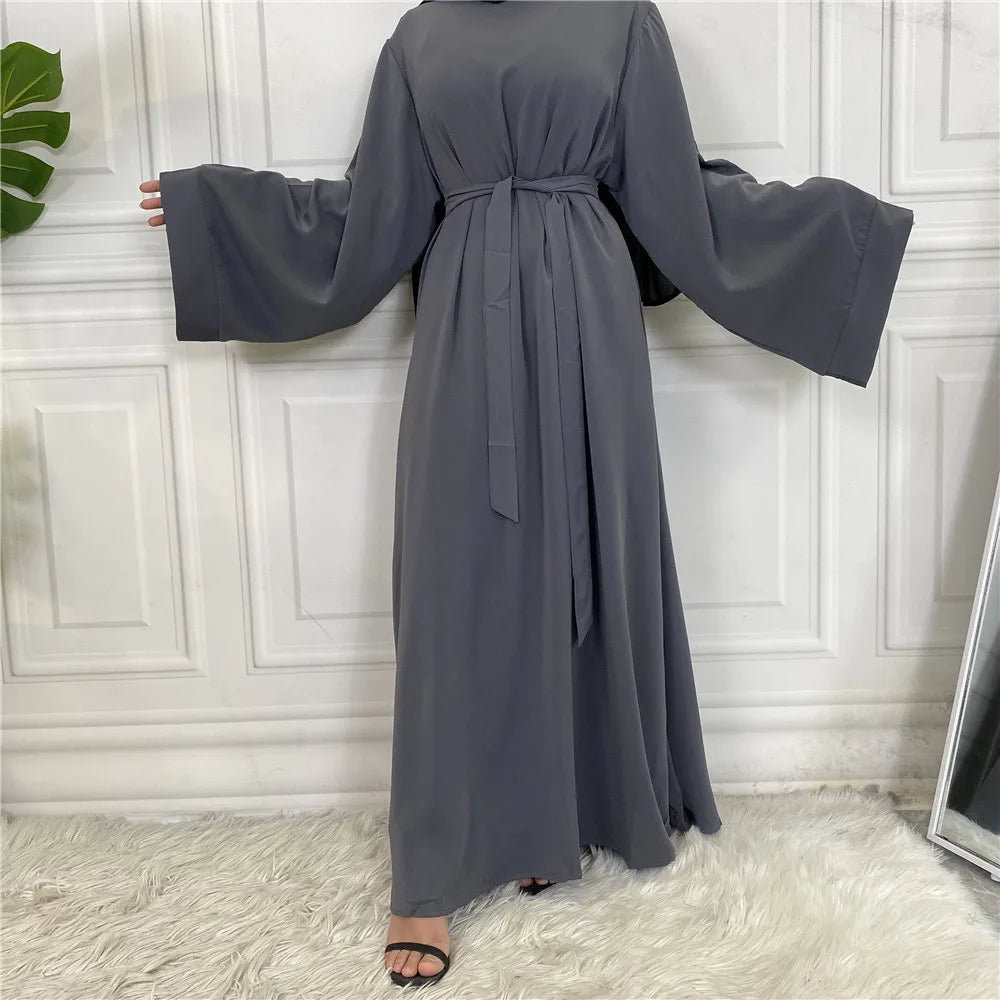 Modest Abaya Ramadan Musulman De Mode Maxi Robe Turkey Kaftan Islamic Clothing Muslim for Women Hijab Dress Caftan Vestidos