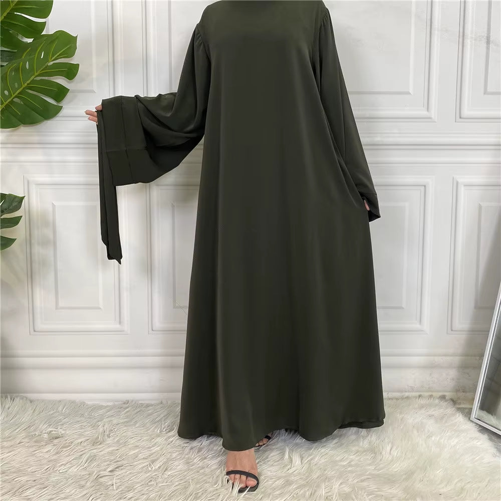 Modest Abaya Ramadan Musulman De Mode Maxi Robe Turkey Kaftan Islamic Clothing Muslim for Women Hijab Dress Caftan Vestidos