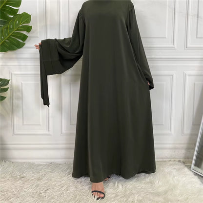 Modest Abaya Ramadan Musulman De Mode Maxi Robe Turkey Kaftan Islamic Clothing Muslim for Women Hijab Dress Caftan Vestidos