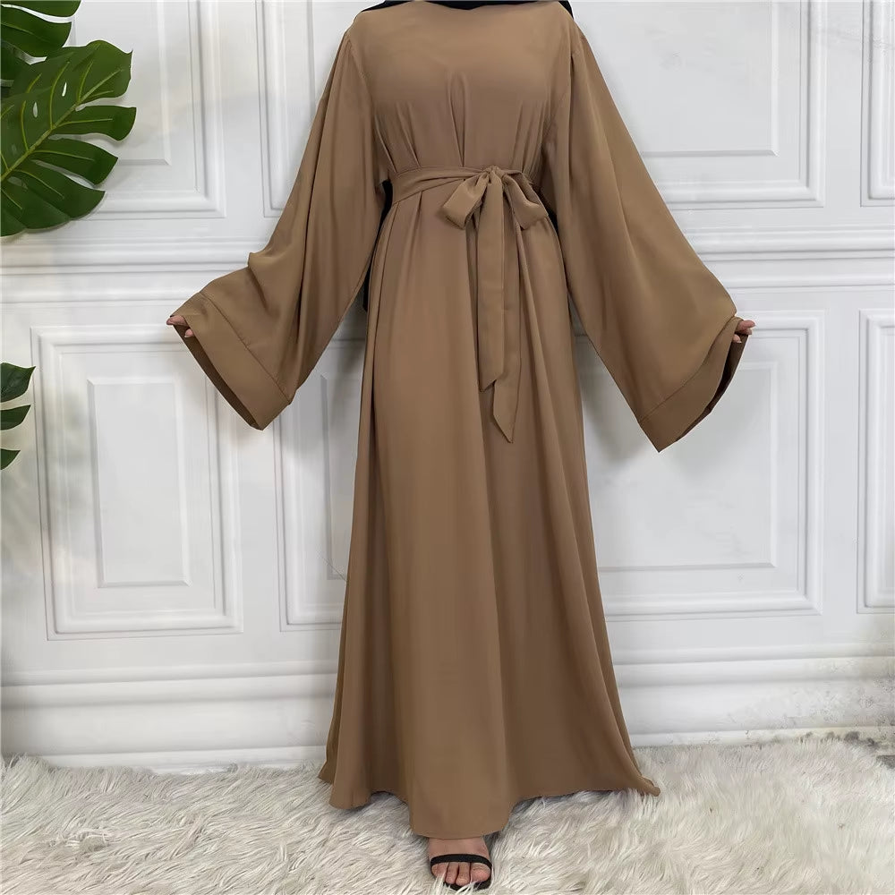 Modest Abaya Ramadan Musulman De Mode Maxi Robe Turkey Kaftan Islamic Clothing Muslim for Women Hijab Dress Caftan Vestidos